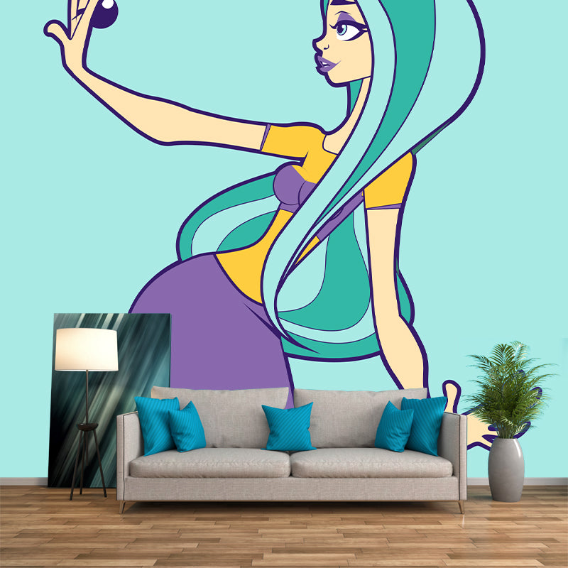 Cartoon Characters Mural Wallpaper Illustration Indoor Wall Mural