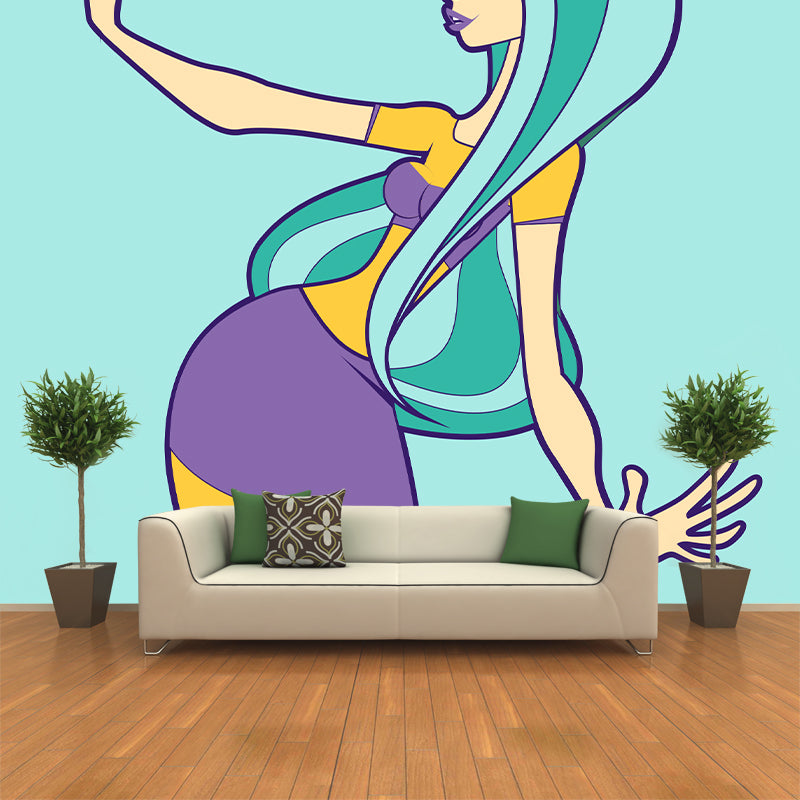 Cartoon Characters Mural Wallpaper Illustration Indoor Wall Mural