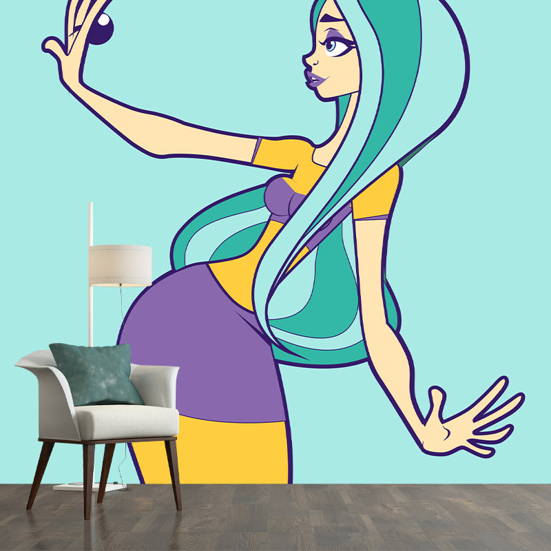 Cartoon Characters Mural Wallpaper Illustration Indoor Wall Mural