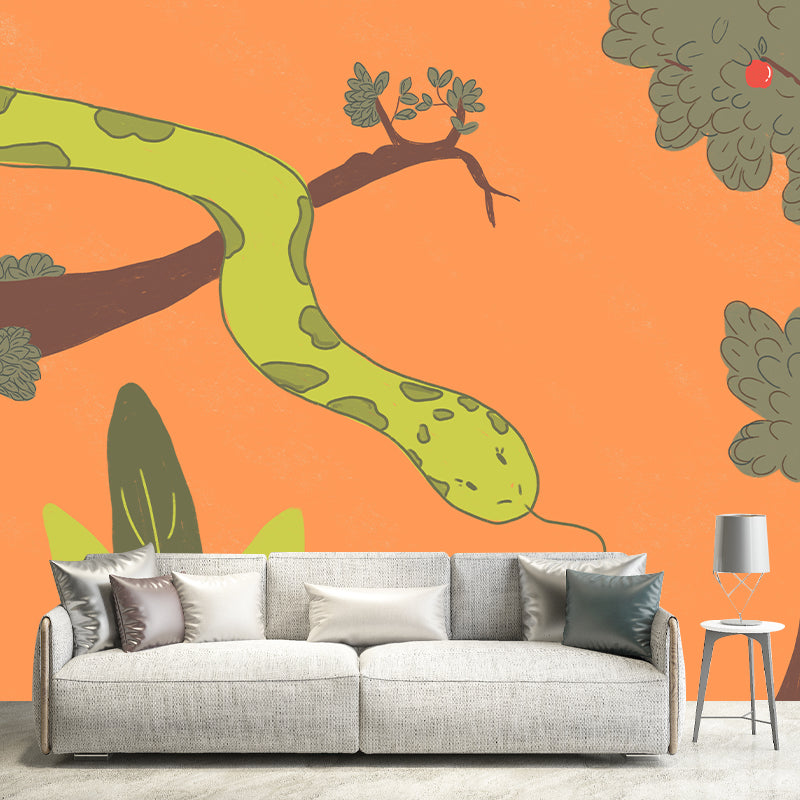 Stain Resistant Mural Wallpaper Animals Illustration Indoor Wall Mural