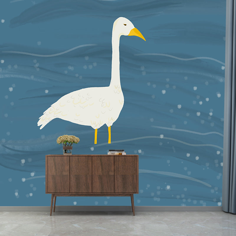 Stain Resistant Mural Wallpaper Animals Illustration Indoor Wall Mural