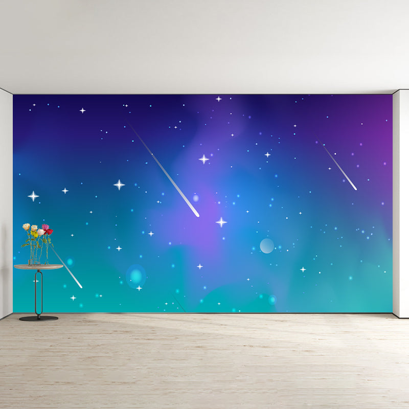 Cartoon Universe Illustration Mural Wallpaper Environment Friendly Indoor Wall Mural