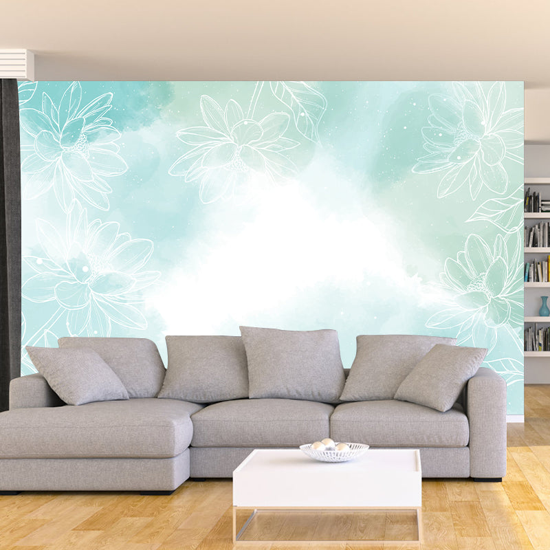 Wall Mural Wallpaper Minimalism Illustration Environment Friendly Sitting Room Wall Mural