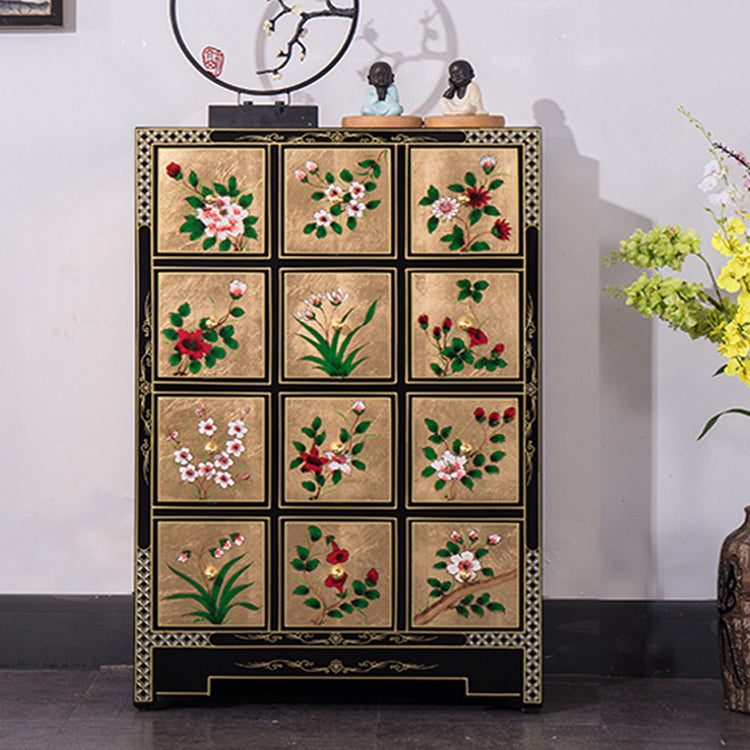 Contemporary Glam Double Dresser Birch Vertical Storage Chest Dresser for Bedroom