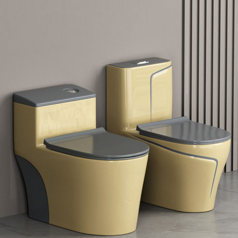 Traditional Ceramic Flush Toilet Seat Included Urine Toilet for Washroom