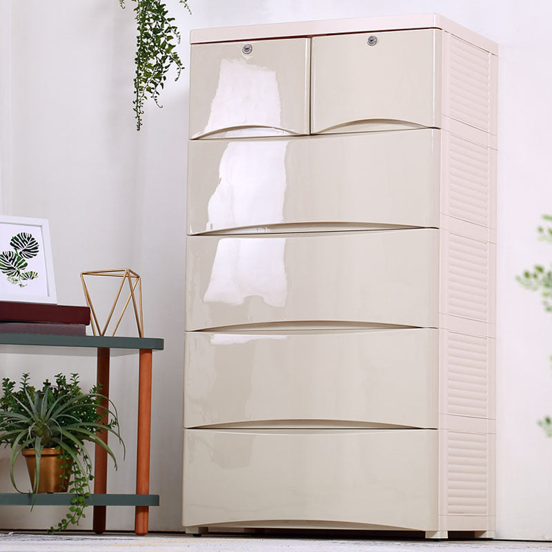 15.6 Inch W Modern Chest Kids Nightstand Plastic Nursery Dresser