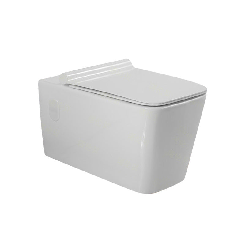 Modern Ceramic Flush Toilet White Wall Hung Toilet Bowl for Washroom
