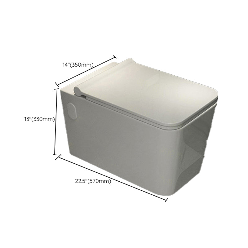 Modern Ceramic Flush Toilet White Wall Hung Toilet Bowl for Washroom