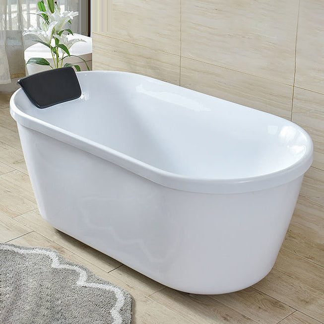 Acrylic Soaking Bathtub Antique Finish Roll Top Oval Bath Tub