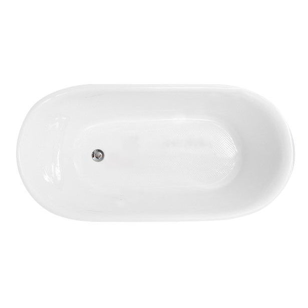 Acrylic Soaking Bathtub Antique Finish Roll Top Oval Bath Tub
