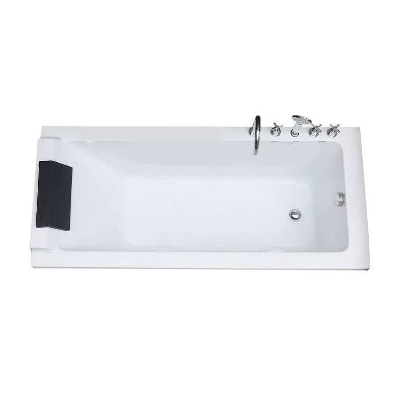 Acrylic Soaking Bathtub Antique Finish Drop-in Back to Wall Bath Tub