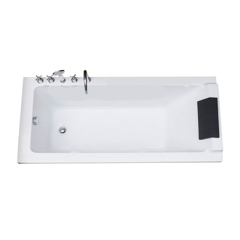 Acrylic Soaking Bathtub Antique Finish Drop-in Back to Wall Bath Tub