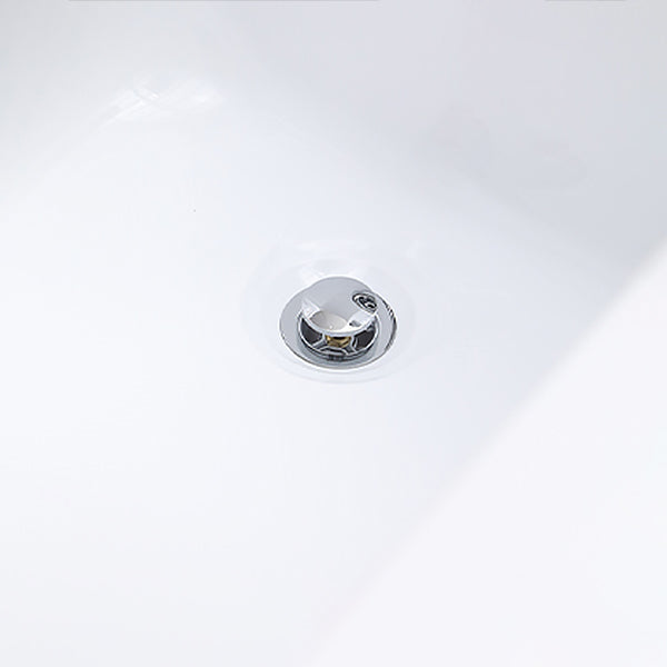 Acrylic Soaking Bathtub Antique Finish Drop-in Back to Wall Bath Tub