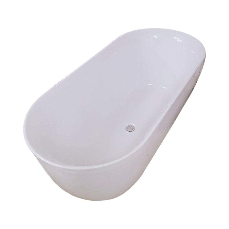 Freestanding Antique Finish Bathtub Soaking Back to Wall Bath Tub