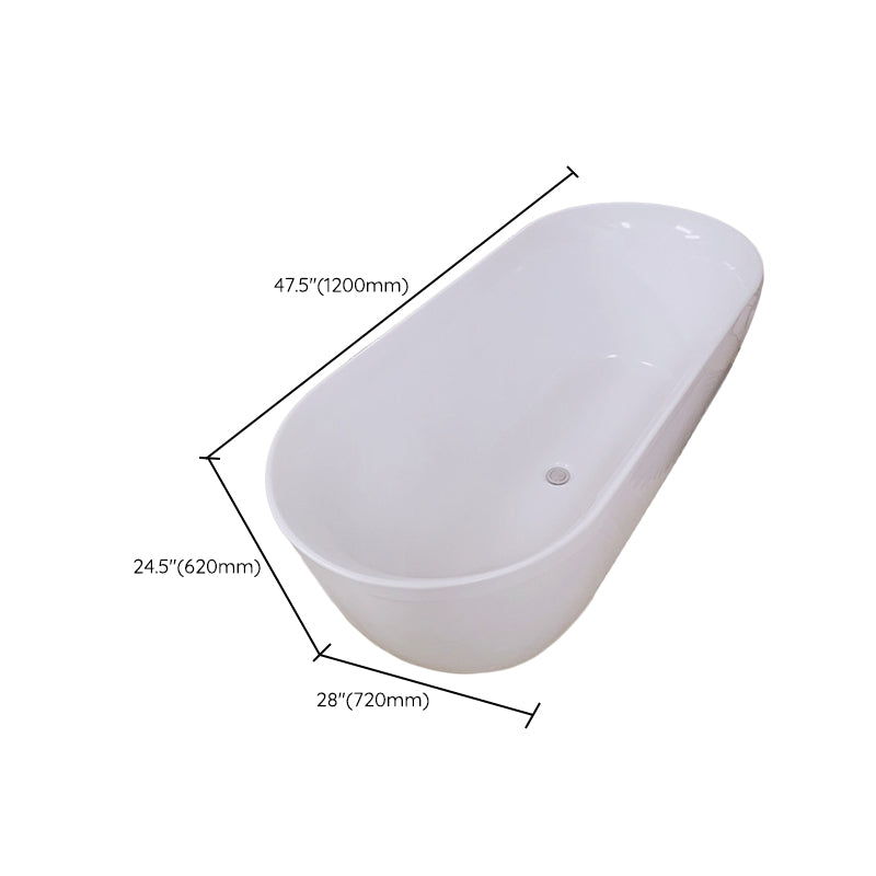Freestanding Antique Finish Bathtub Soaking Back to Wall Bath Tub