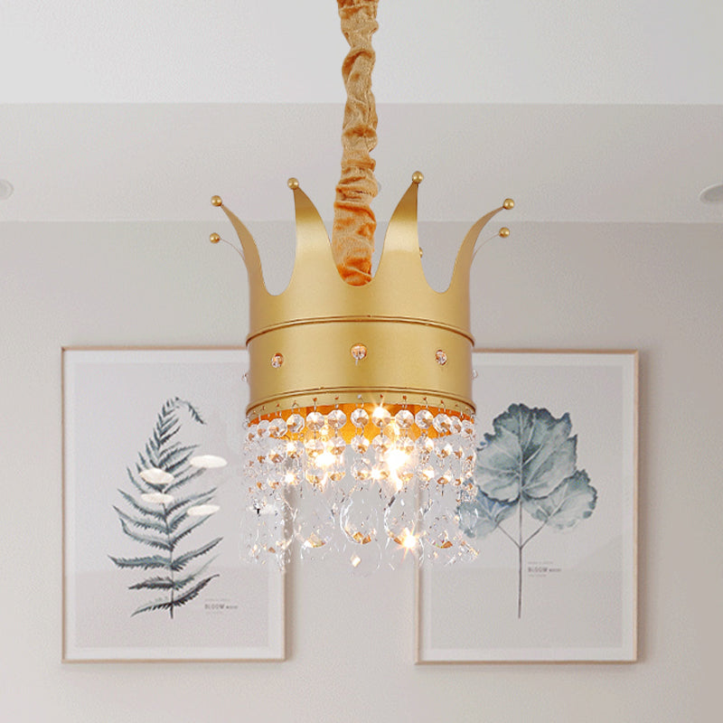 Finishale d'or Couronne en forme de lustre pour le plafond Enfants