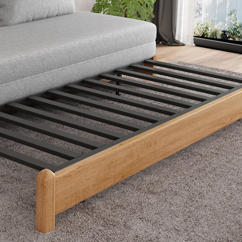 31" Wide Contemporary Sleeper Sofa Futon Gray Wood Sleeper Sofa