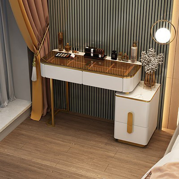 Lighted Mirror Make-up Vanity Luxurious Dressing Table Stool Set