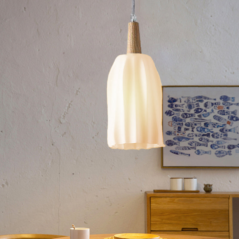 Houten beker plafondlicht modernistisch