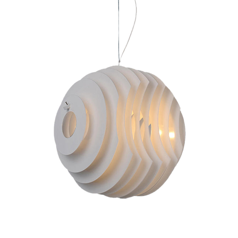 Honingraat eetkamer hangende verlichting metaal 1 licht modernistische suspensielamp in wit