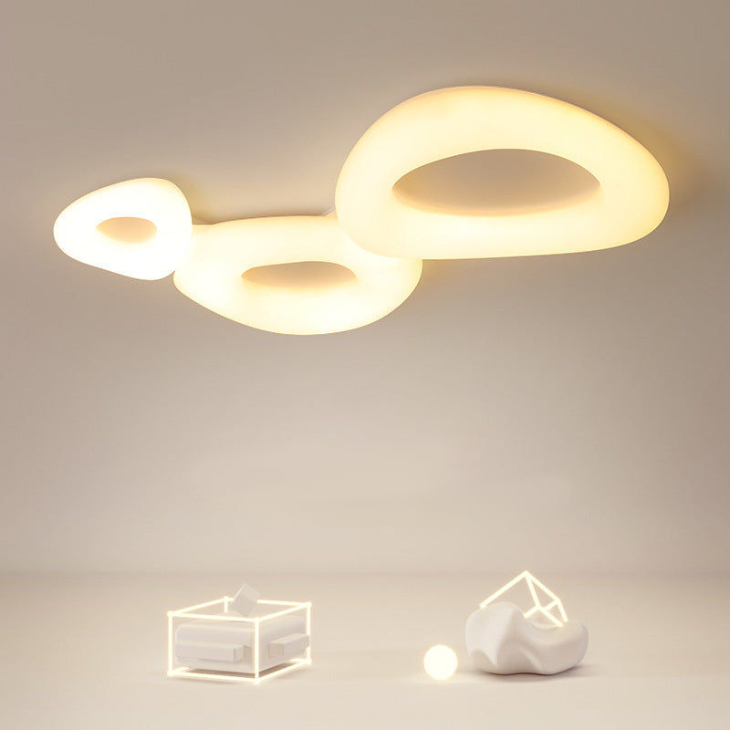 LED Flush Mount Lighting Modernism White Ceiling Light for Foyer Bedroom