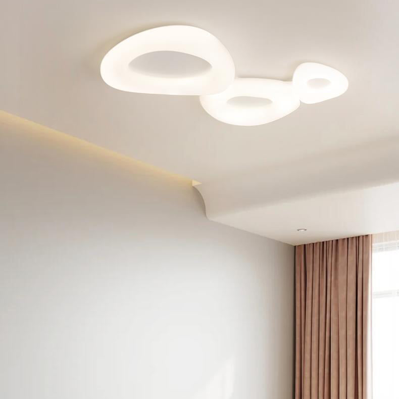 LED Flush Mount Lighting Modernism White Ceiling Light for Foyer Bedroom