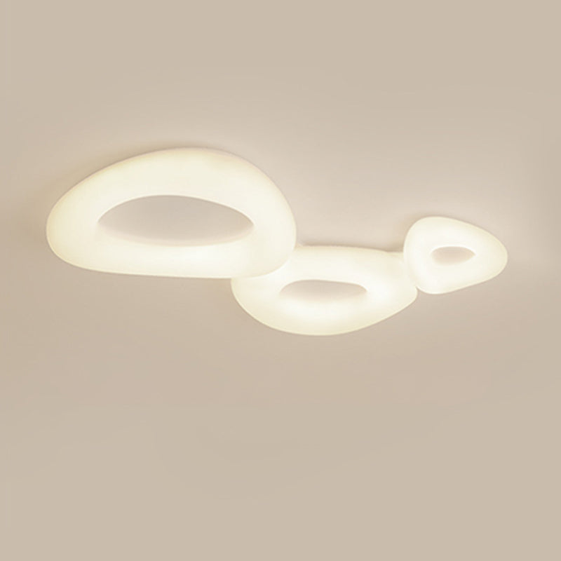 LED Flush Mount Lighting Modernism White Ceiling Light for Foyer Bedroom
