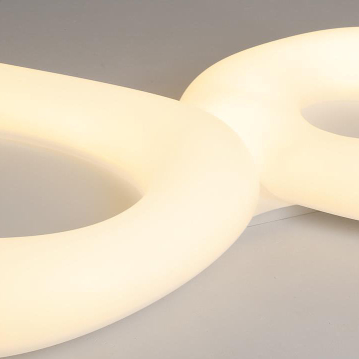 LED Flush Mount Lighting Modernism White Ceiling Light for Foyer Bedroom