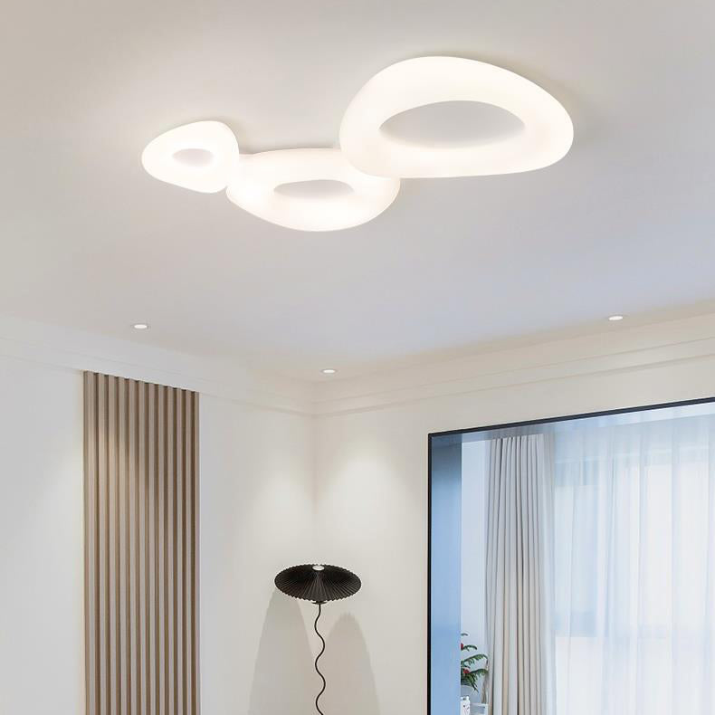 LED Flush Mount Lighting Modernism White Ceiling Light for Foyer Bedroom