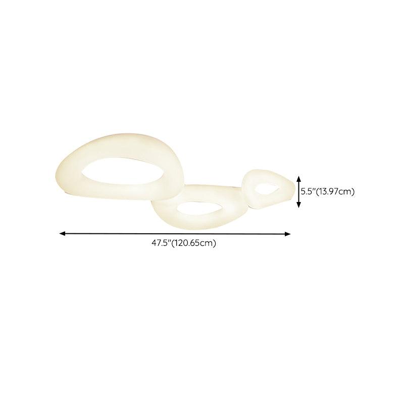 LED Flush Mount Lighting Modernism White Ceiling Light for Foyer Bedroom