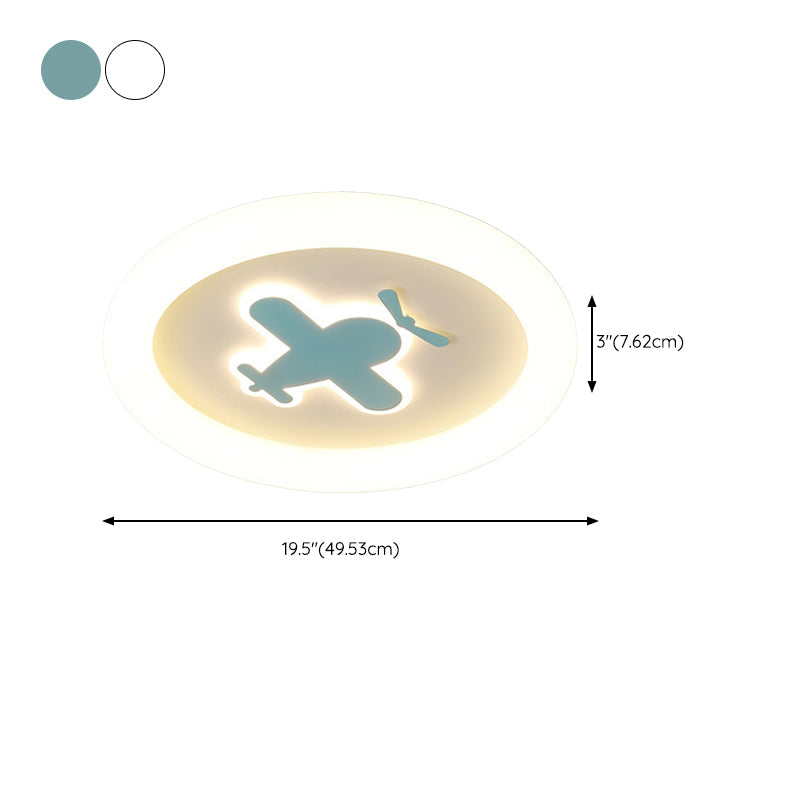 Children Flush Mount Lighting Contemporary LED Ceiling Light for Home