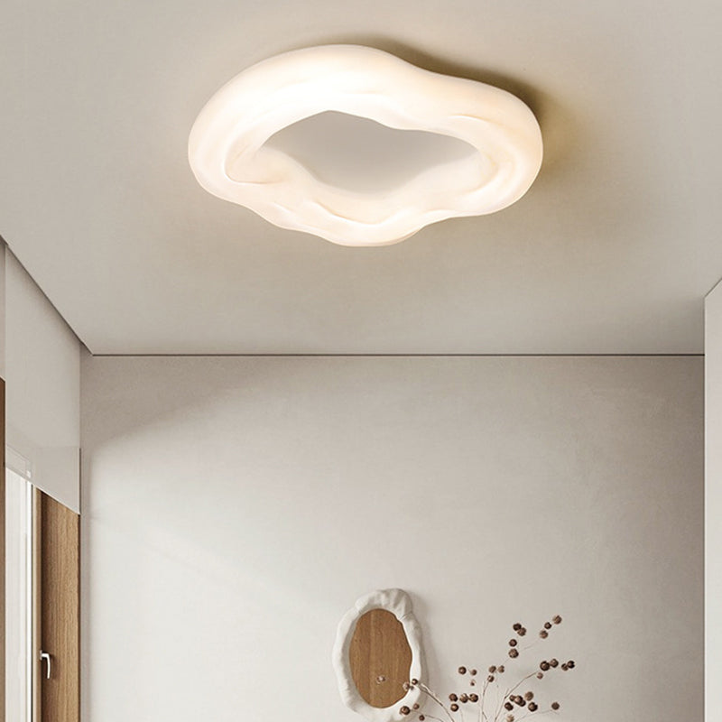 White Flush Mount Lighting Modernism LED Ceiling Light for Foyer