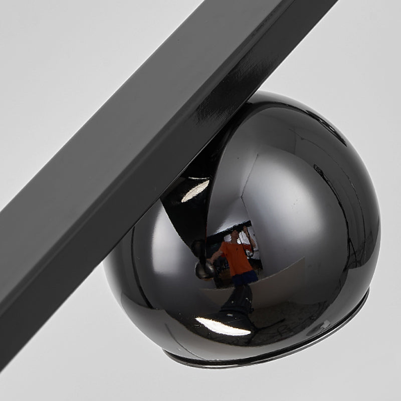 Modern Hanging Light Molecule Island Light Fixture in Black for Dining Room