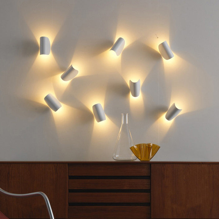 1 Light Geometric Wall Mounted Lamp Contemporary Metal Wall Light Sconces