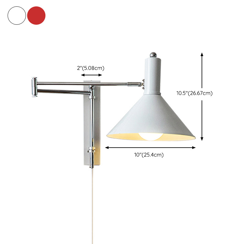 Metal Shade Wall Light Fixture Modern Wall Light Sconce for Bedroom