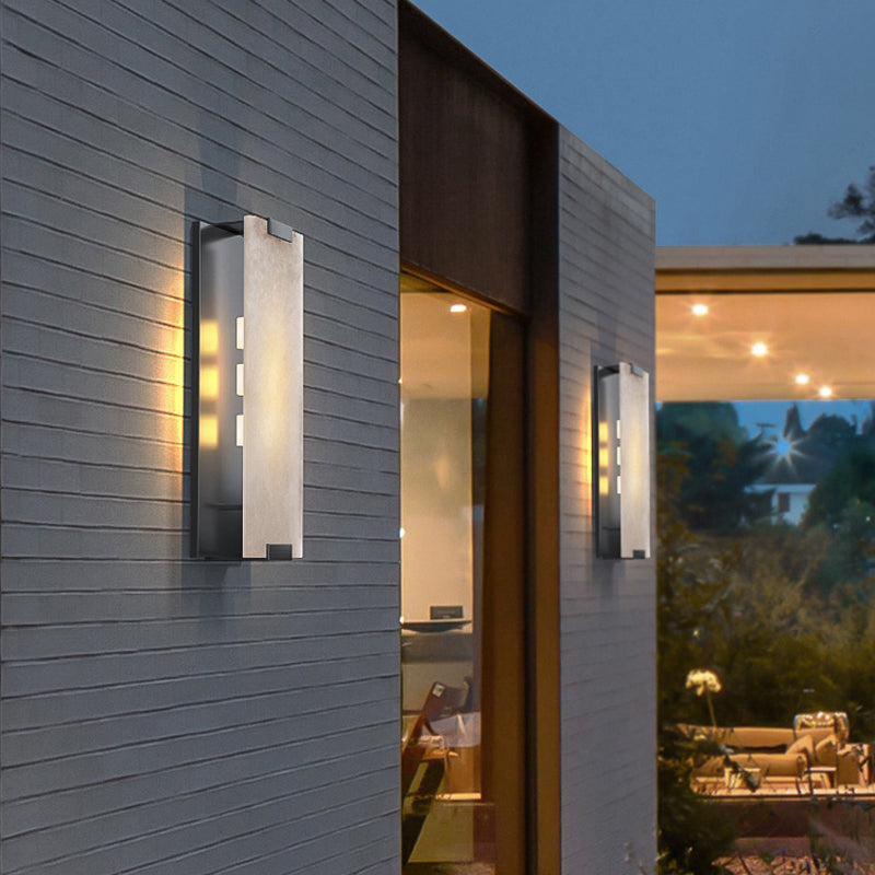 Post Modern LED Wall Sconce in Gold / Bronze Stainless Steel and Marble Wall Light