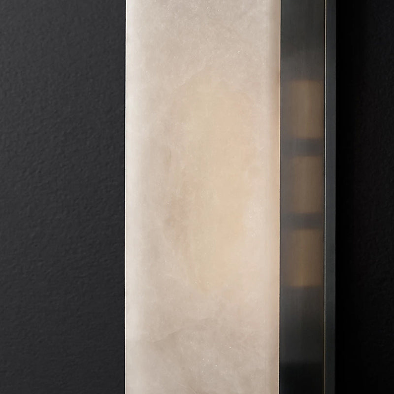 Post Modern LED Wall Sconce in Gold / Bronze Stainless Steel and Marble Wall Light