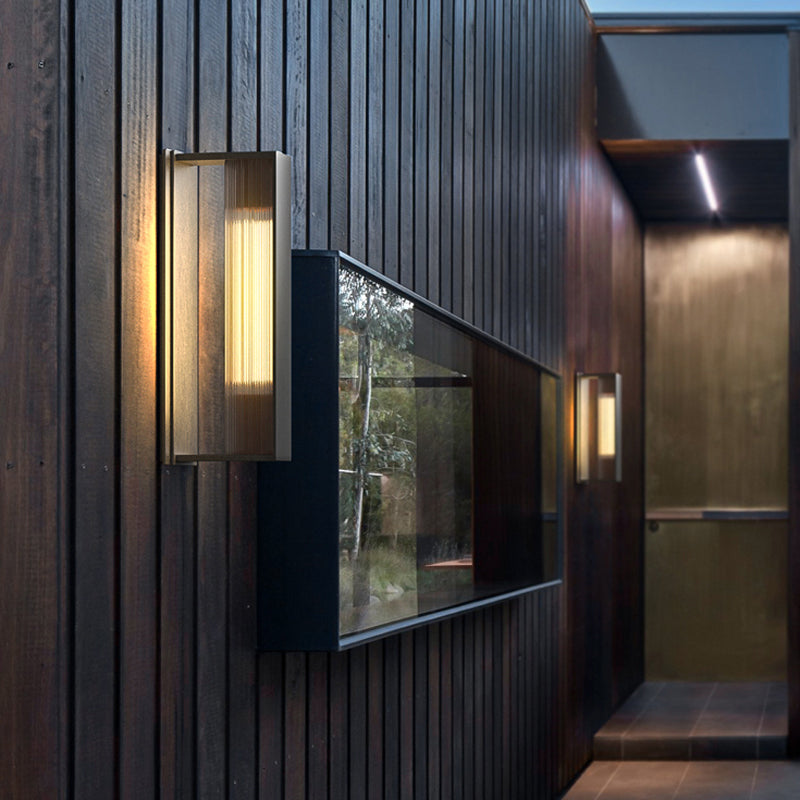 Contemporary 1 - Light Wall Mounted Light Aluminum & Glass Wall Fixture in Grey