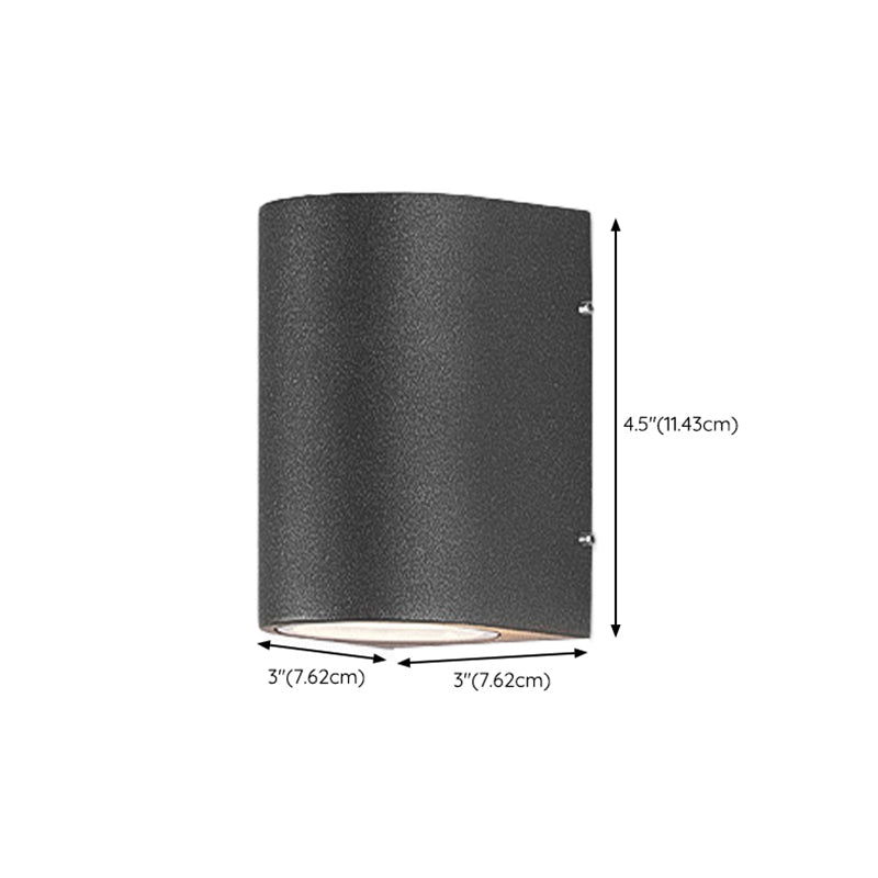 Cylinder 1 - Light Wall Lighting Fixture Aluminum Wall Sconce in Black