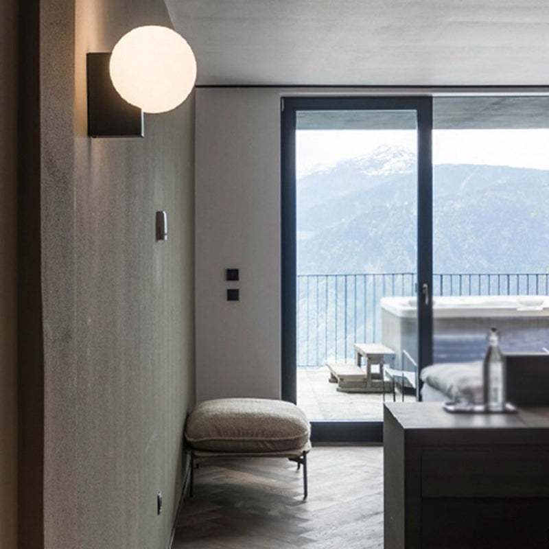 Modern Chrome/Black Bathroom Vanity Light 1 Light Wall Light Sconces