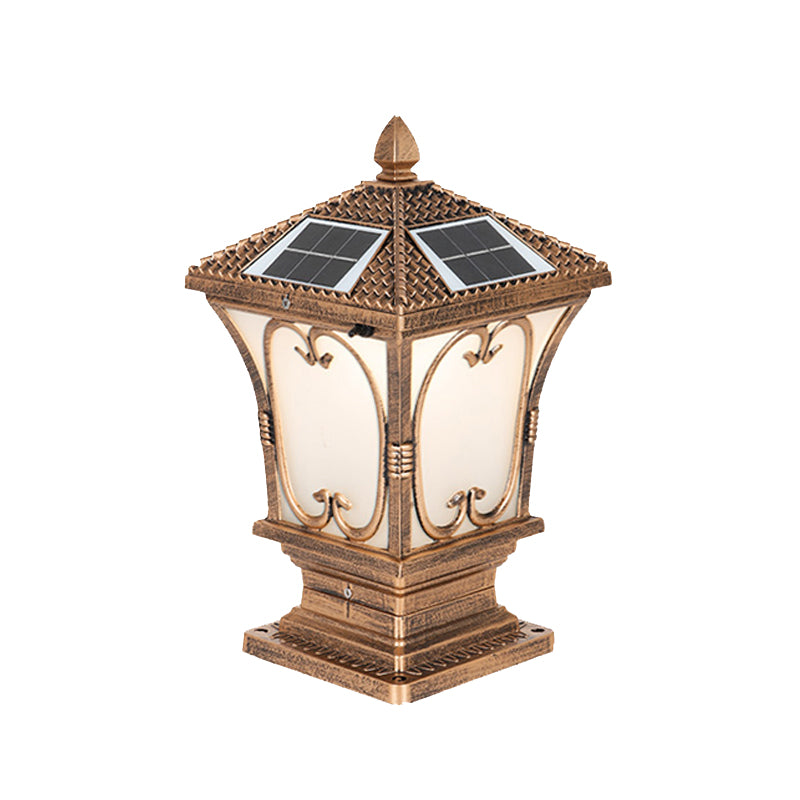 Simple LED Pillar Light Household Solar Lighting Fixture for Backyard