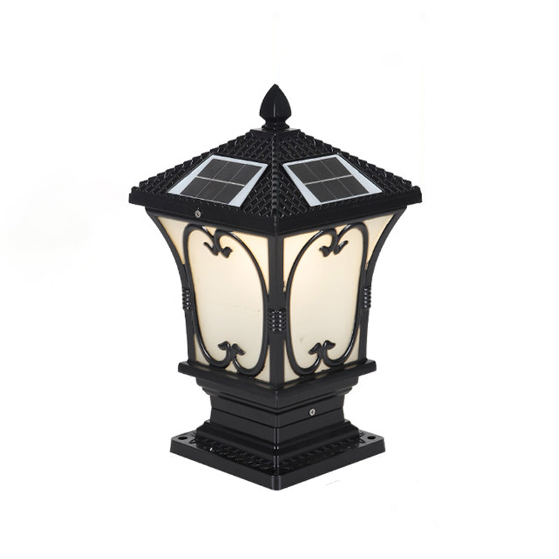 Simple LED Pillar Light Household Solar Lighting Fixture for Backyard