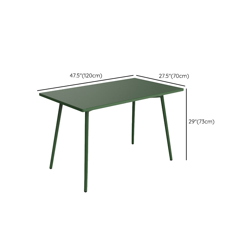 Metal Green Industrial End Table Water Resistant Iron Side Table