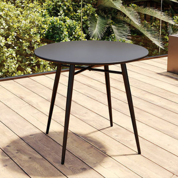 Industrial Metallic Finish End Table Iron Water Resistant Side Table