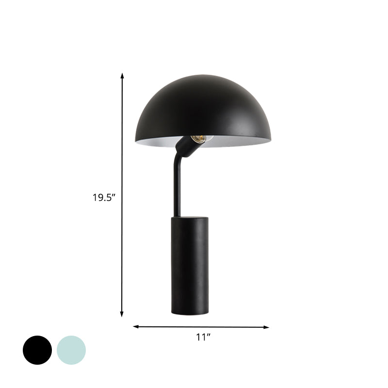 Éclairage de bureau en forme de fer Macaron 1 Light Light Black / Light Green Finish Table avec conception réglable