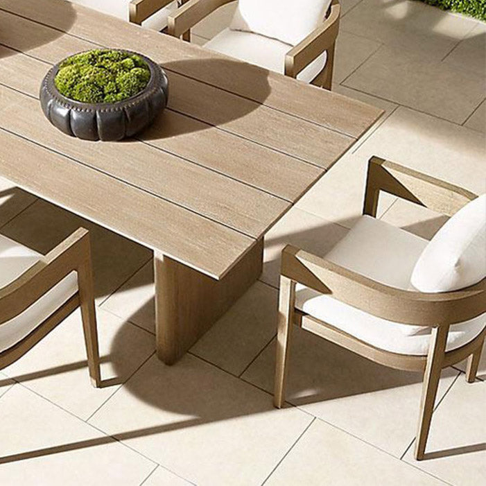 Rectangular Dining Table Set 1/5 Pieces Modern Wood Bistro Table Set