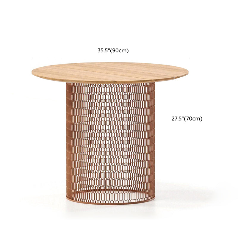 Matte Finish Boho Dining Table Set 1/2/3/5 Pcs Outdoor Dining Set