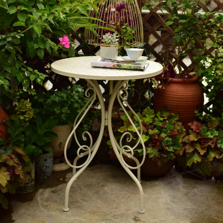 Iron Bistro Table Set 1/2/3 Pcs Modern Matte Finish Bistro Set