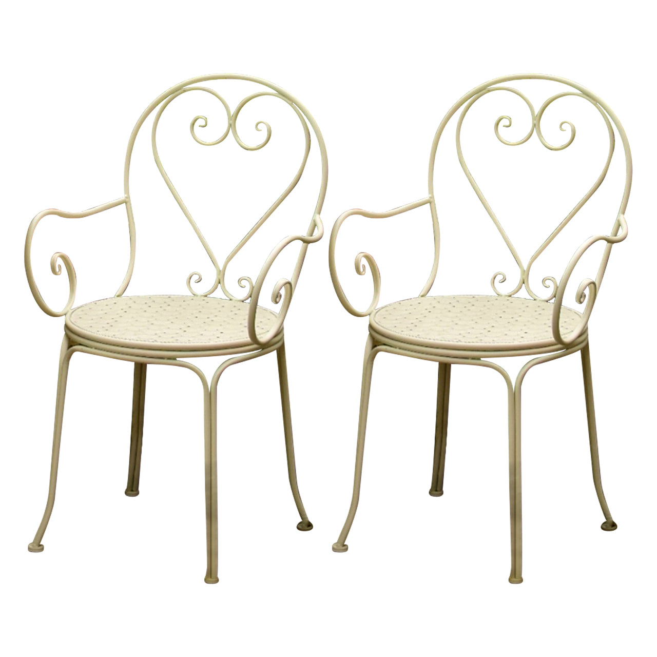 Iron Bistro Table Set 1/2/3 Pcs Modern Matte Finish Bistro Set