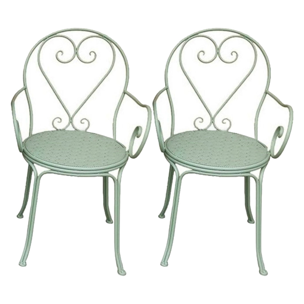 Iron Bistro Table Set 1/2/3 Pcs Modern Matte Finish Bistro Set